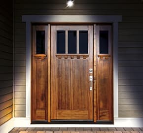 Handy Brite® Solar Security 360 lighting up the front door.